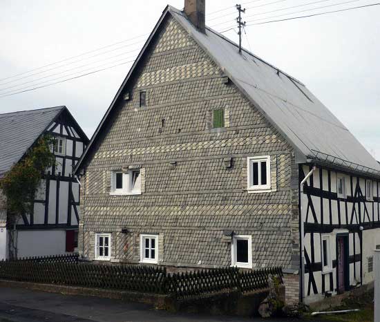 Kroppacher Schweiz, Fachwerk